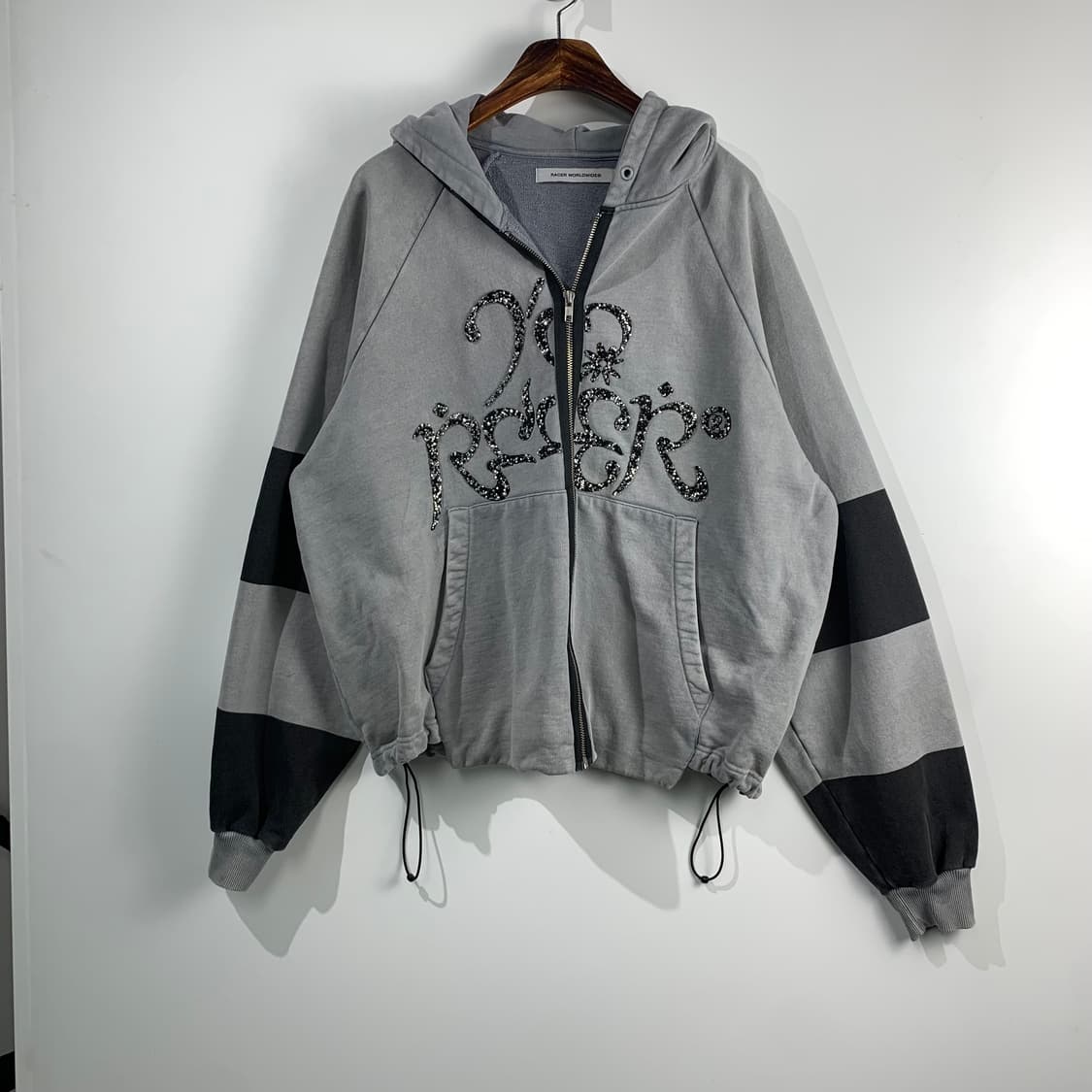 레이서 월드와이드 y2k 와투케 큐빅 후드집업 상품이미지2