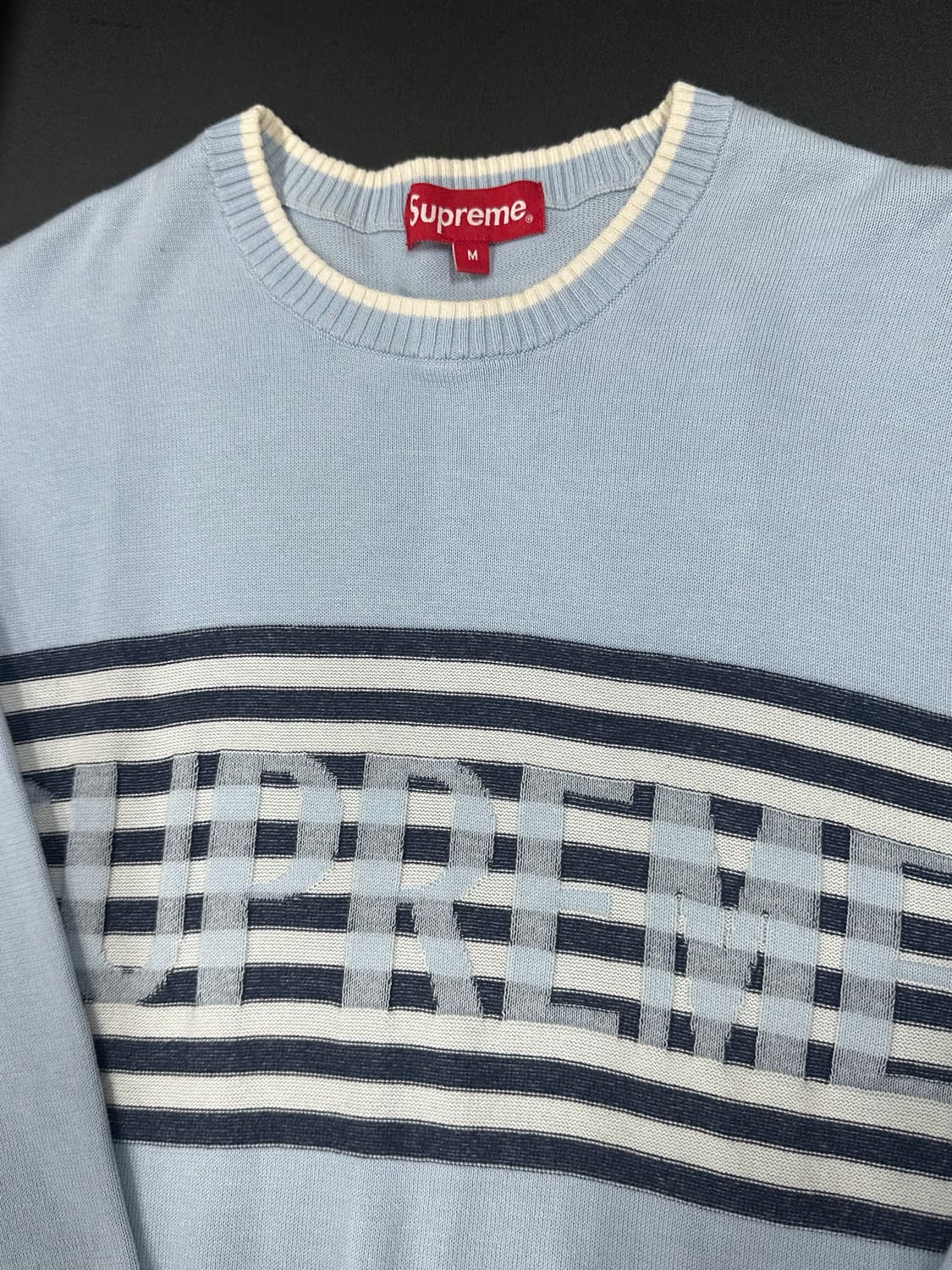  슈프림 20SS 체스트 스트라이프 니트 상품이미지4