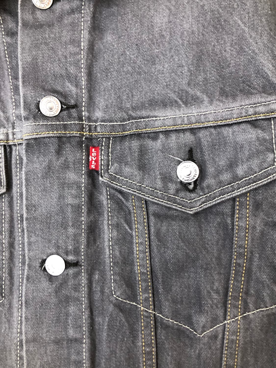 Levi's 리바이스 그레이 데님 자켓 상품이미지6