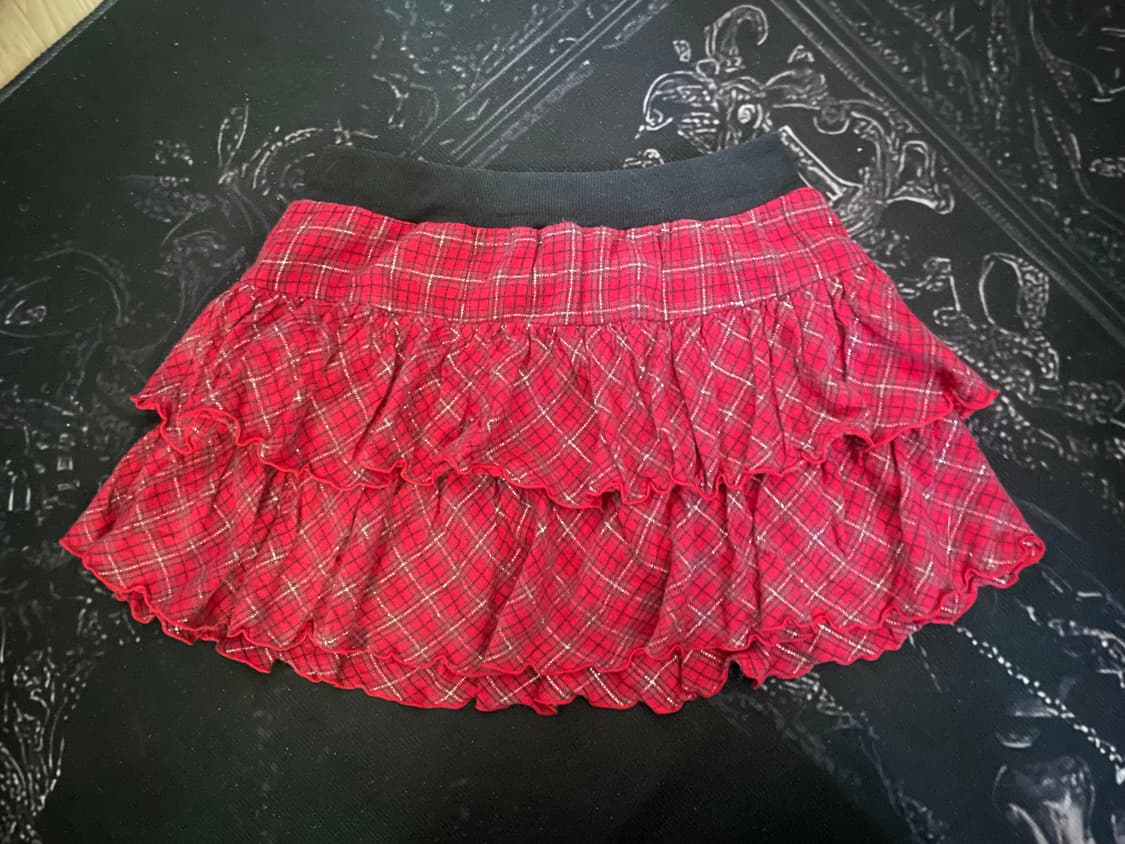 펑크 타탄체크 캉캉스커트  상품이미지2