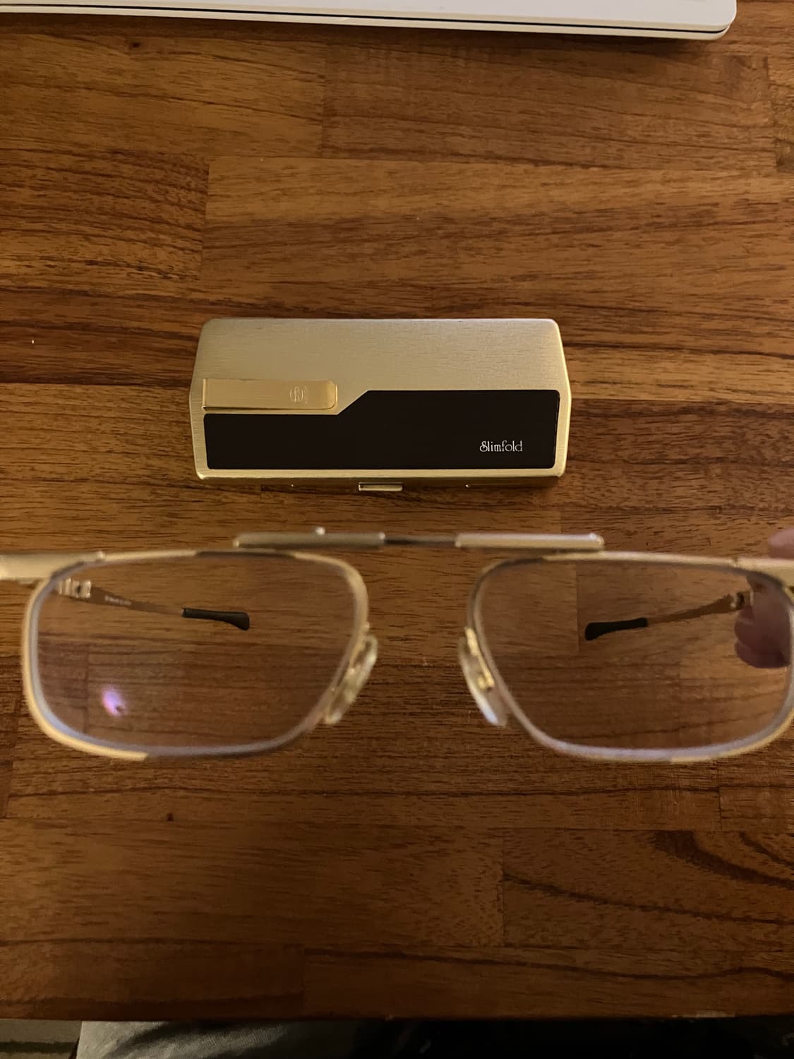 칸다 kanda 슬림폴드 투브릿지 안경테 금테 안경 53 상품이미지2