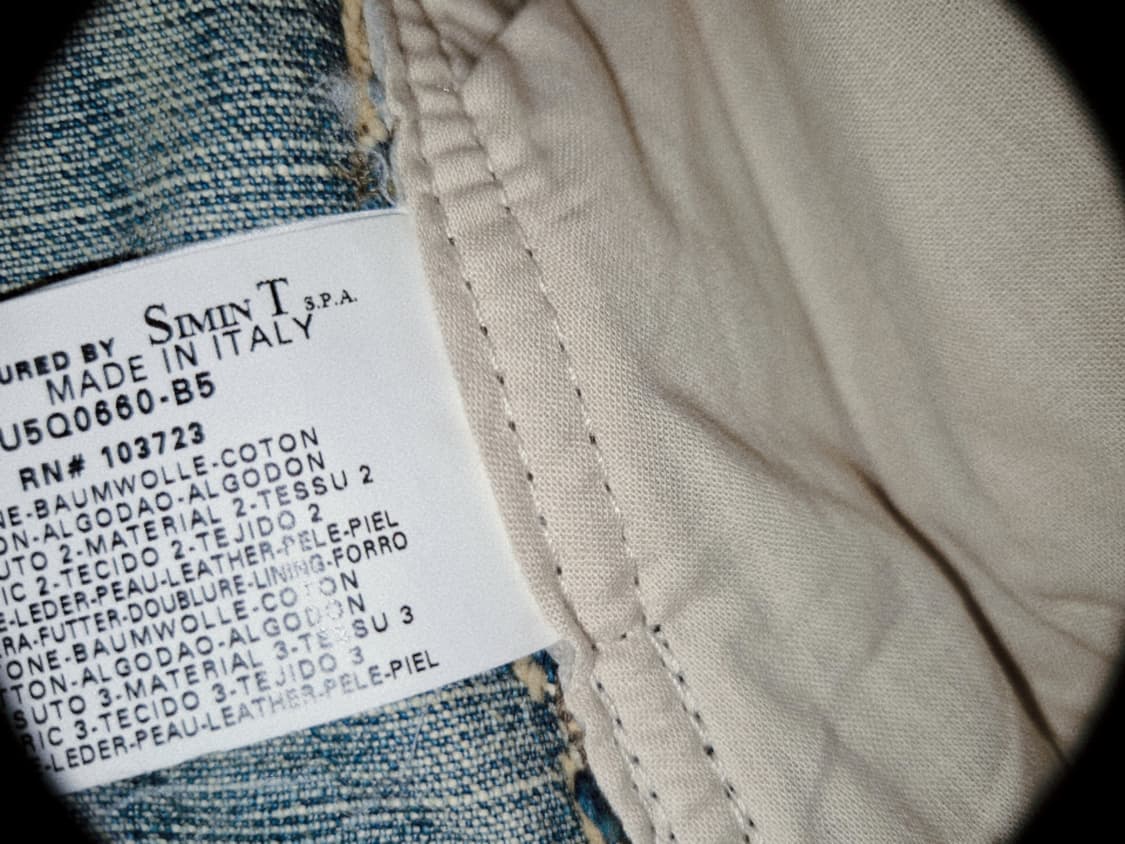 Vintage y2k crop denim Jacket 상품이미지3