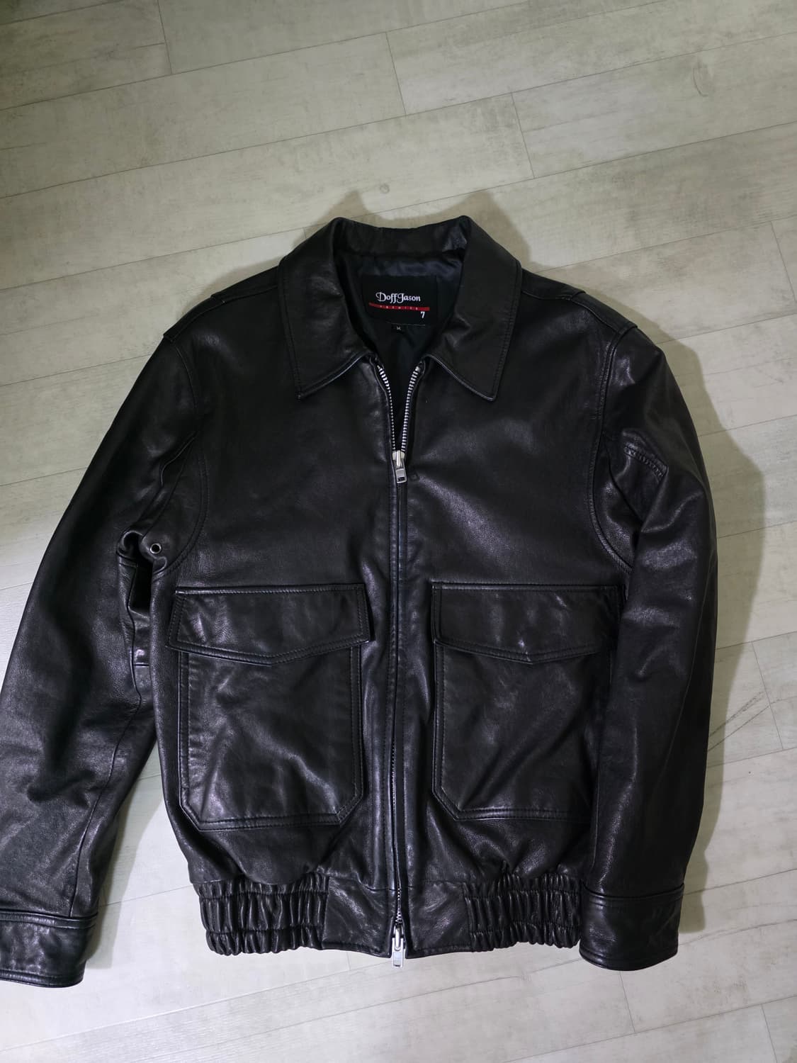 도프제이슨 a-2 프리미엄 베지터블 램스킨 레더 자켓 M 상품이미지1