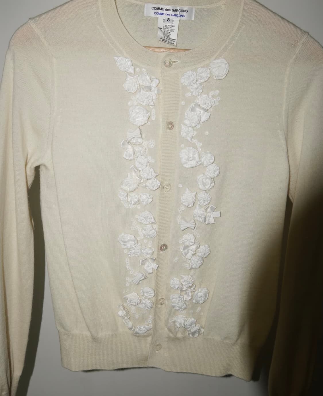 꼼데가르송 플라워 리본 모티브 가디건 상품이미지2