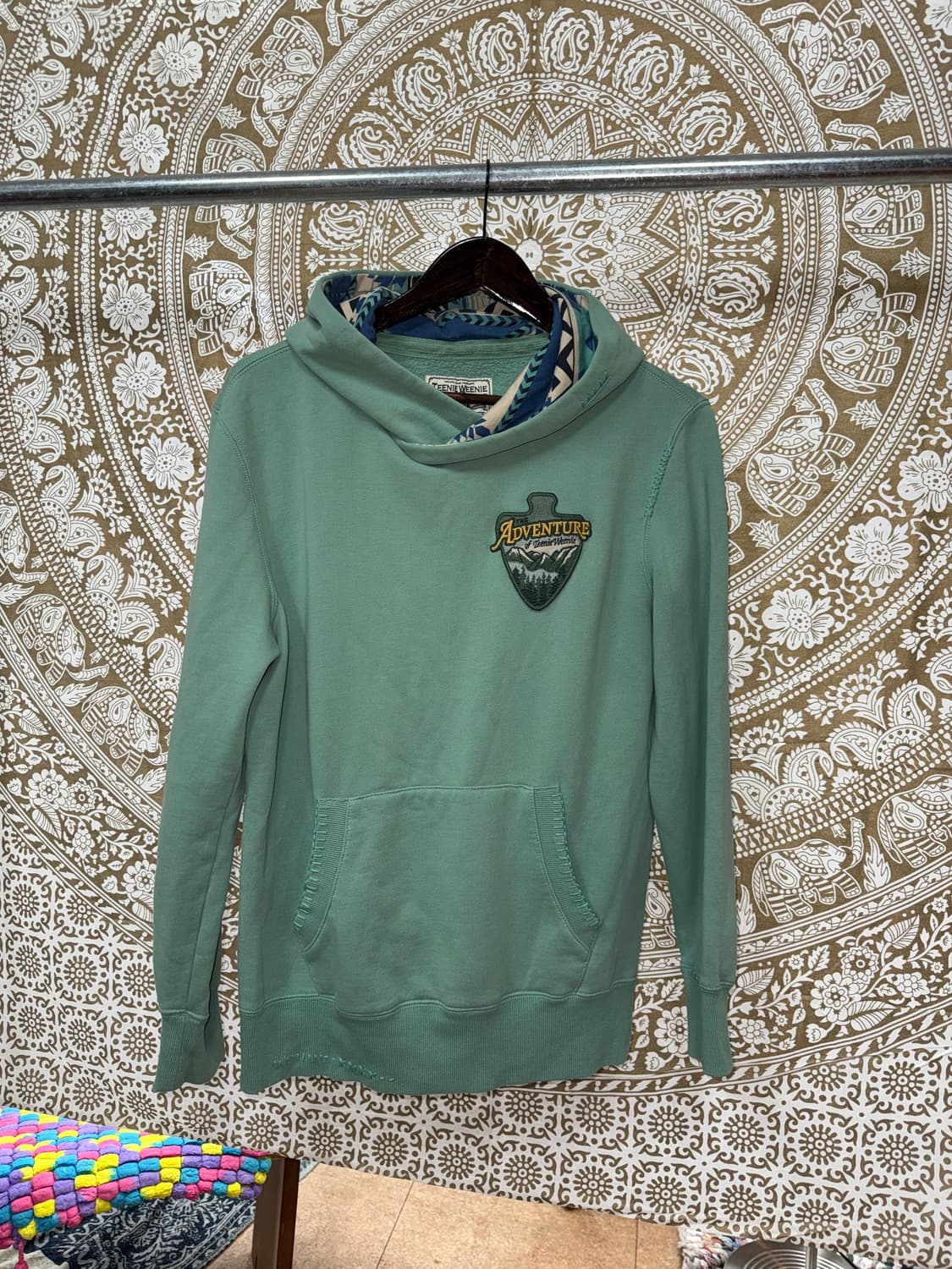 티니위니 기모 민트 후드티  상품이미지3