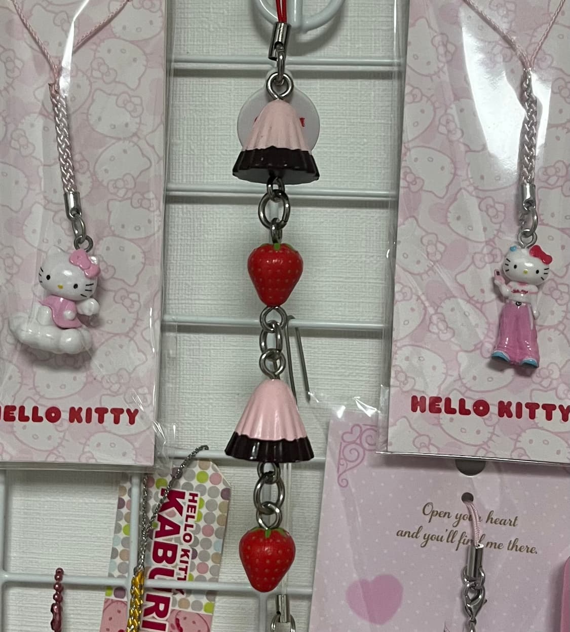 메이지 아폴로 고전 초콜릿 딸기 스트랩 키링 갸루 빈티지 디저트 스위츠 상품이미지1