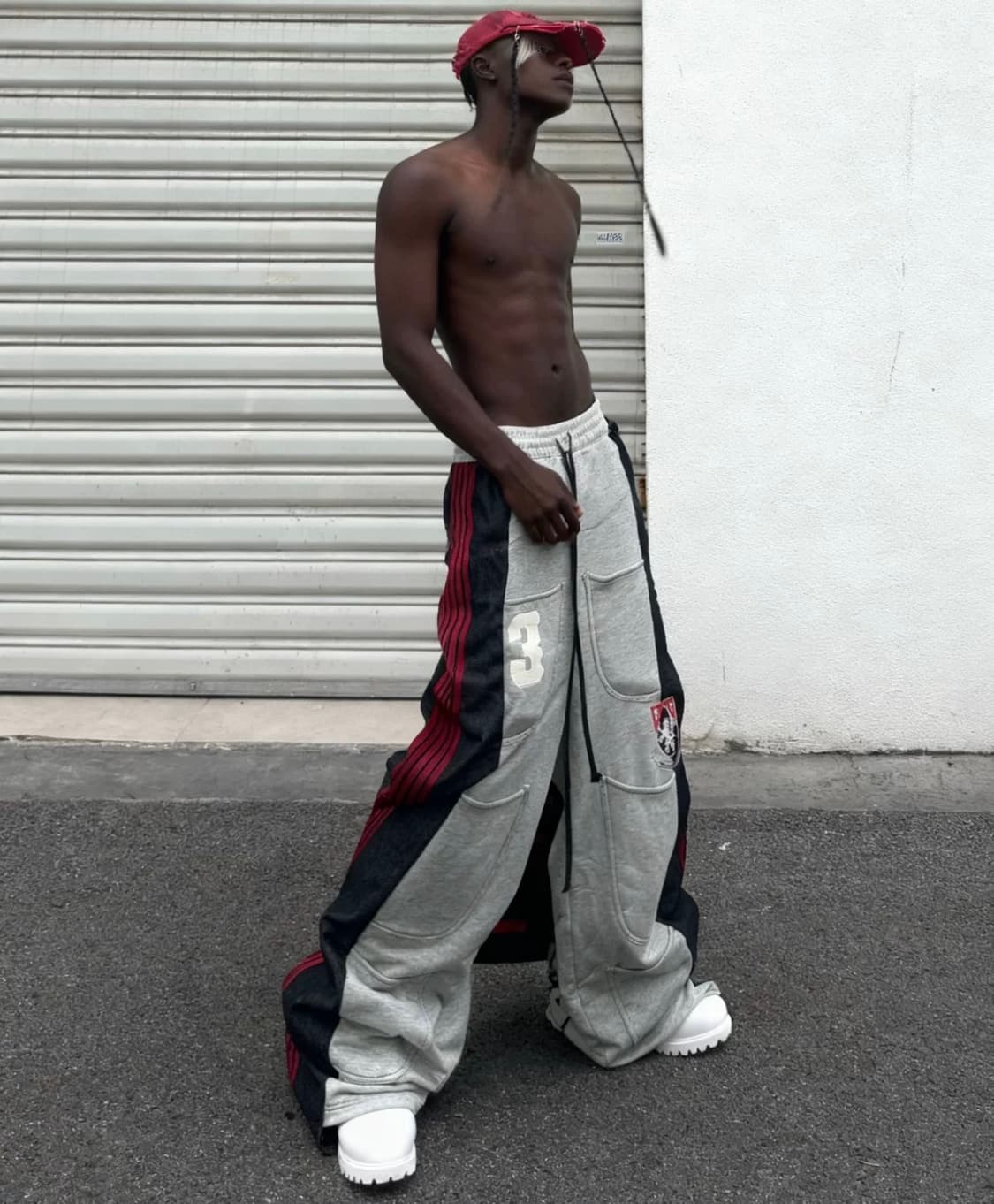 Color Block Wide Sweat Pants 상품이미지6