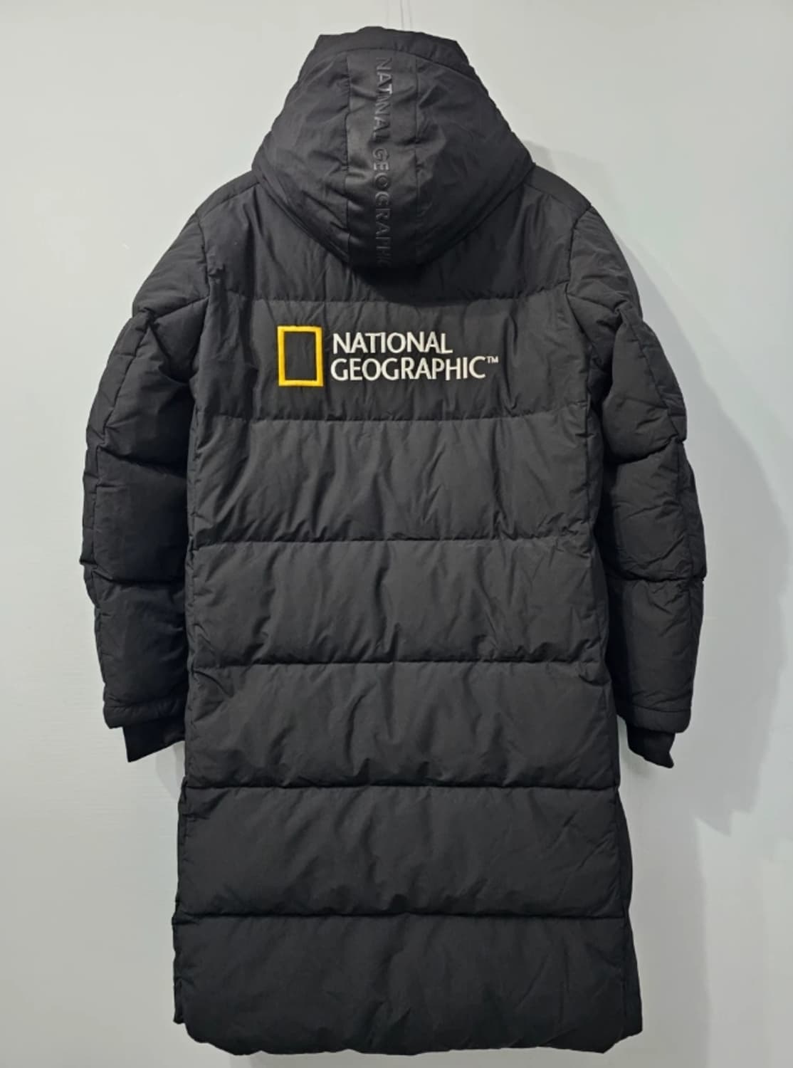 내셔널지오그래픽 구스다운 롱패딩 블랙 100 상품이미지2