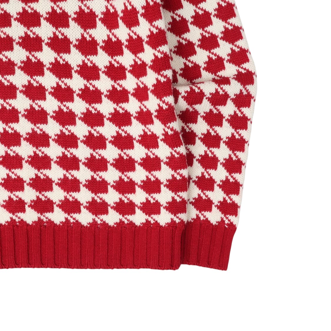 막스앤코 하운드투스 체크 레드 니트 상품이미지4