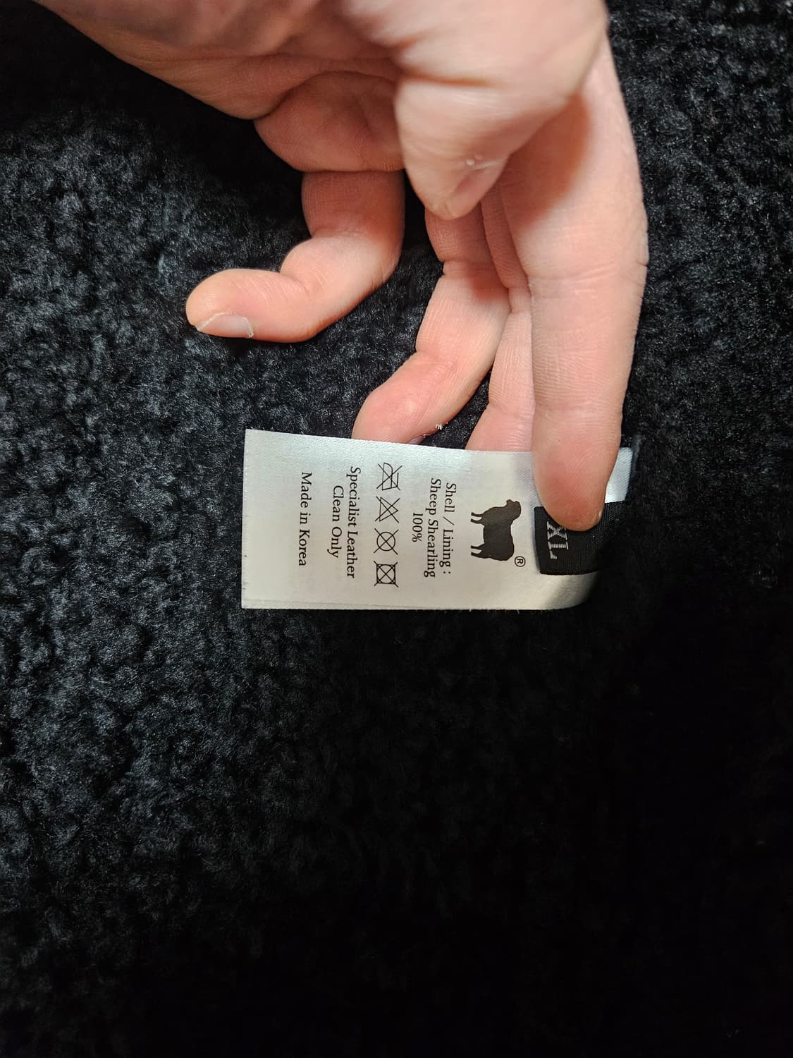 신흥사 무스탕 트리플블랙 xl 사이즈 상품이미지3