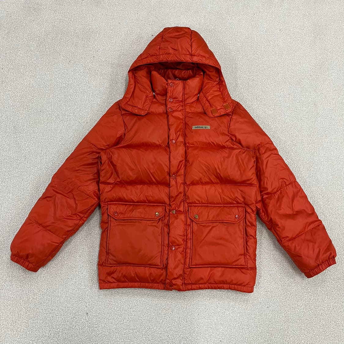 [95] 아디다스 덕다운 오렌지 후드 패딩 점퍼 0102M1 상품이미지1