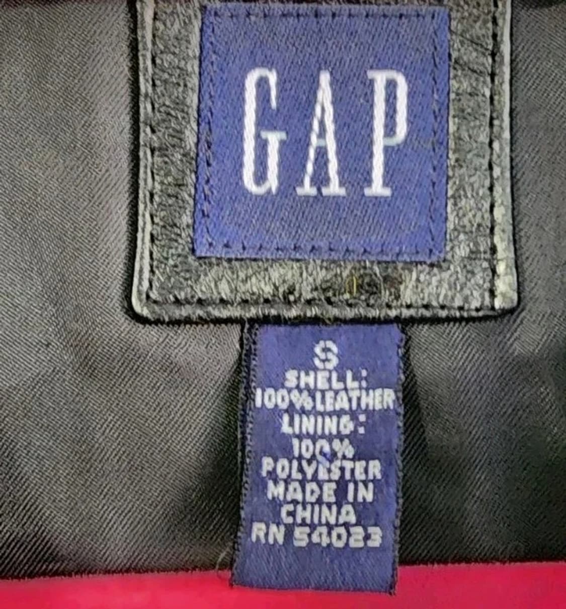 올드 갭 레더 블레이저 상품이미지8