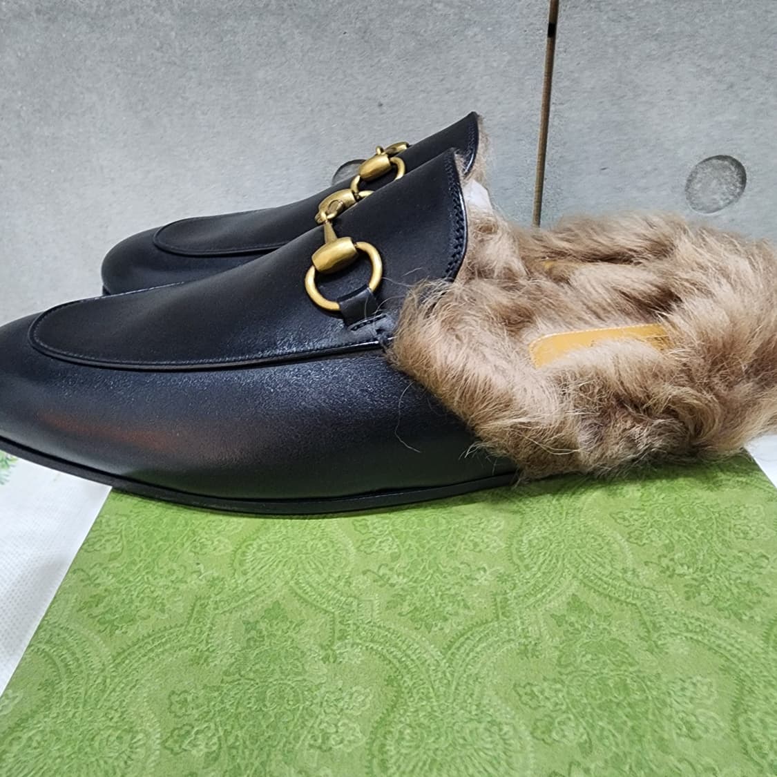 구찌 프린스타운 블랙 레더 7.5 새제품 상품이미지6