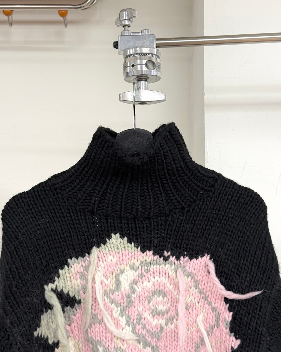 가니 블랙 핸드니트 터틀넥 스웨터 상품이미지2