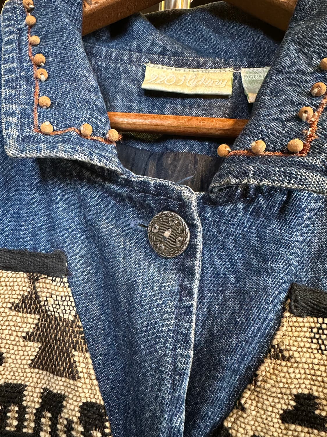 Unknown 오리엔탈 아즈텍 에스닉 데님 자켓 상품이미지6