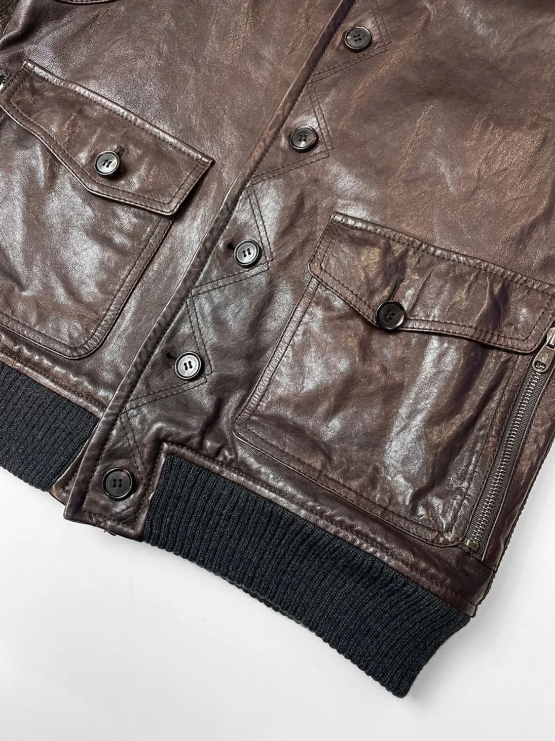 커스텀멜로우 A-1 밀리터리 양가죽 자켓 A1407 상품이미지5