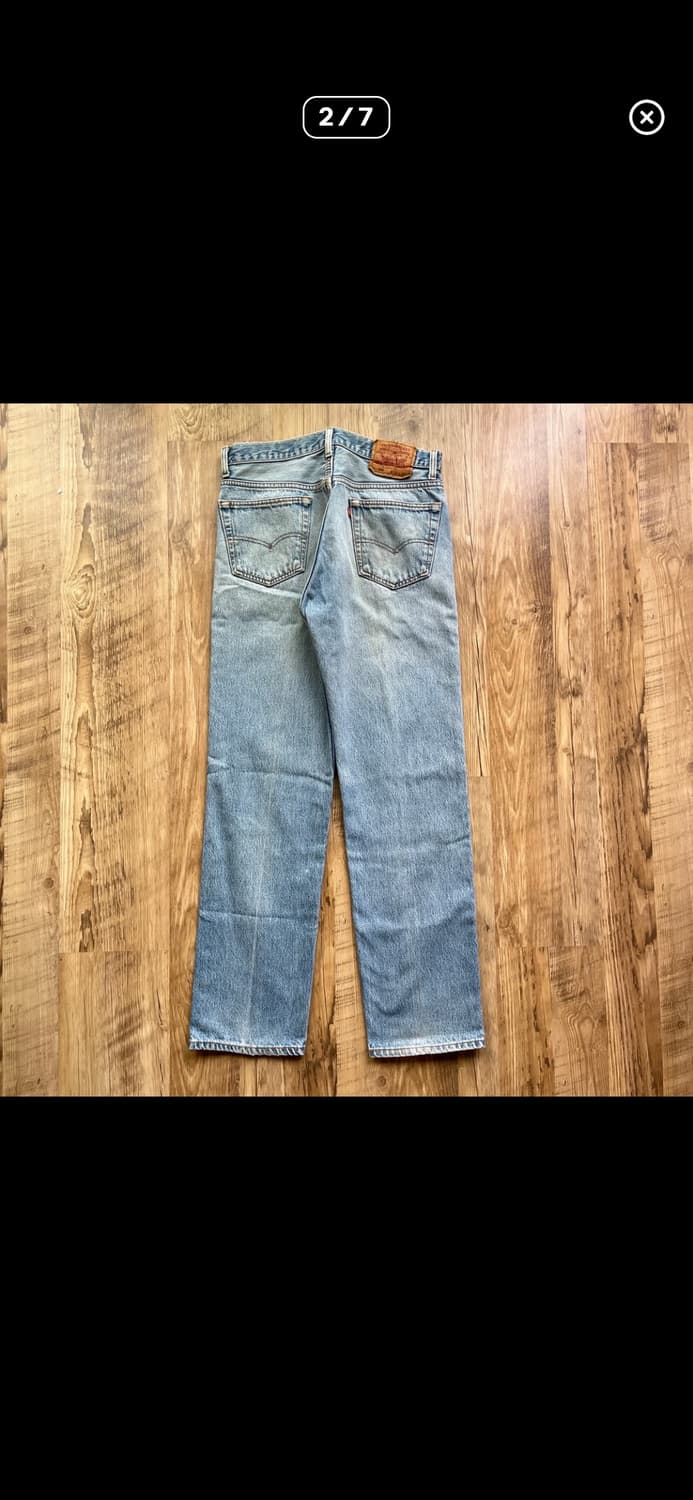 90‘s levis 501 데님팬츠 35size 상품이미지2