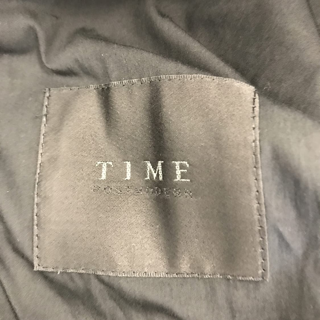 타임옴므 블랙 트렌치코트 홑겹 [95] 상품이미지4