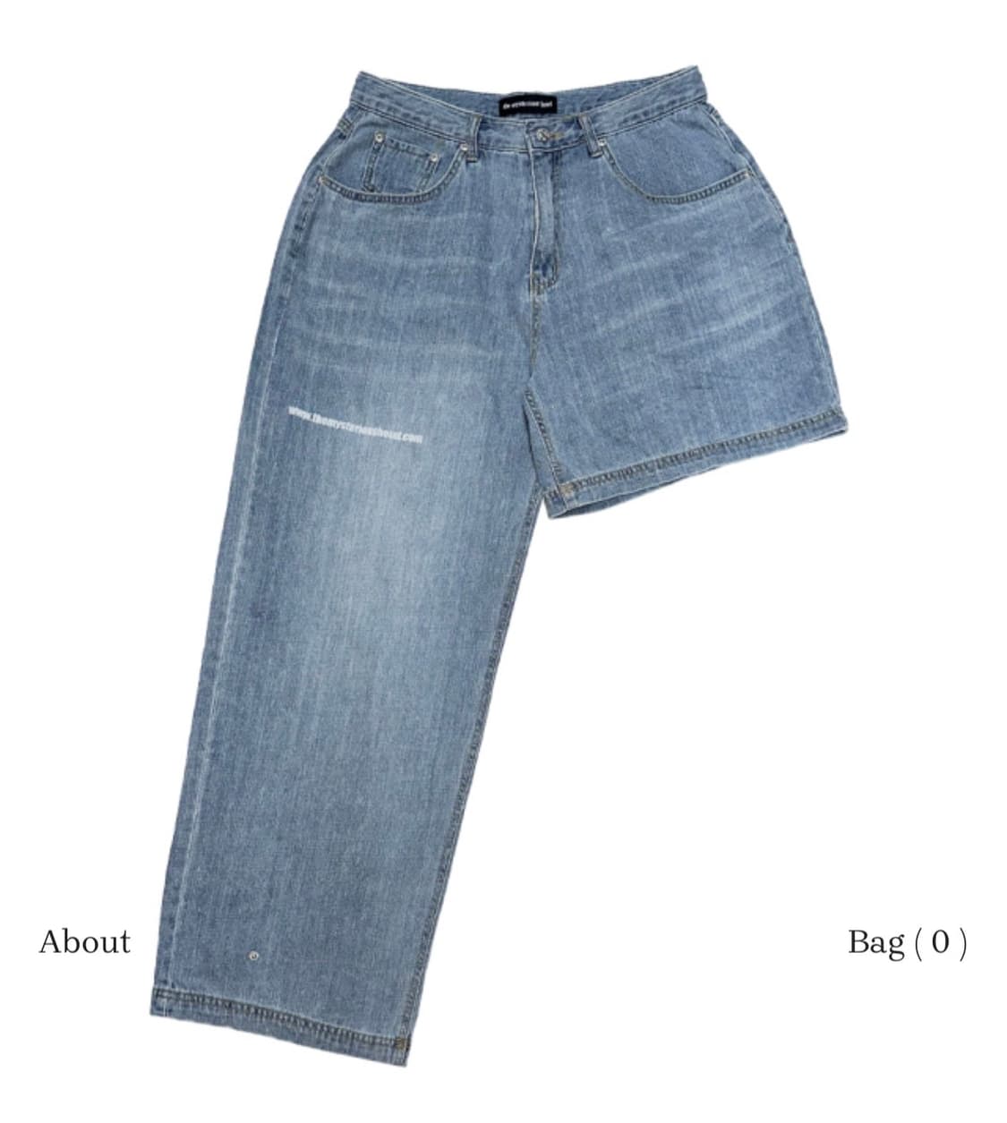 더미스테리어스호텔 크로스 레이어드 데님 1사이즈 상품이미지8