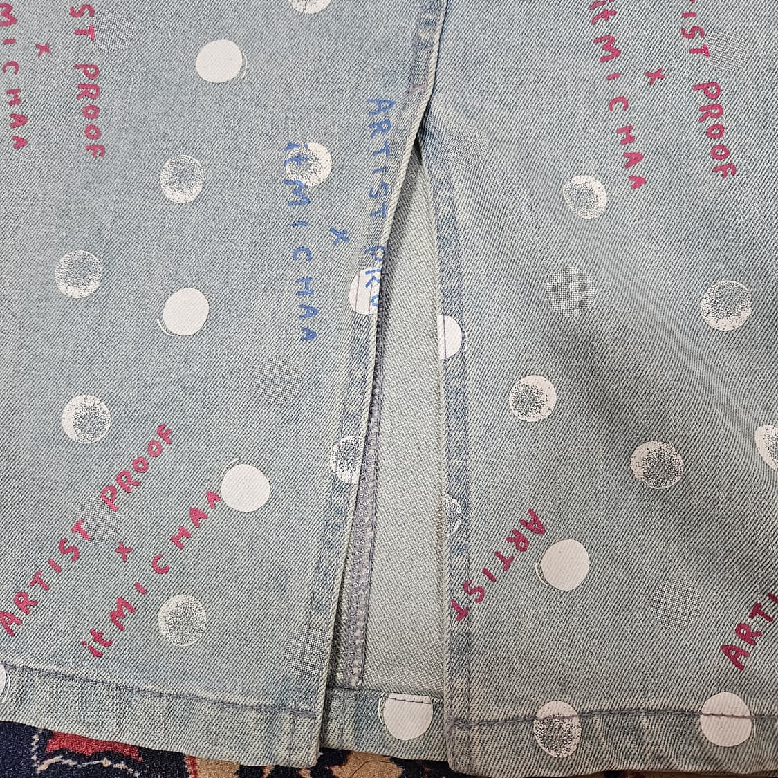 잇미샤 x Artist Proof 20ss 데님 미디 스커트 38size 상품이미지6