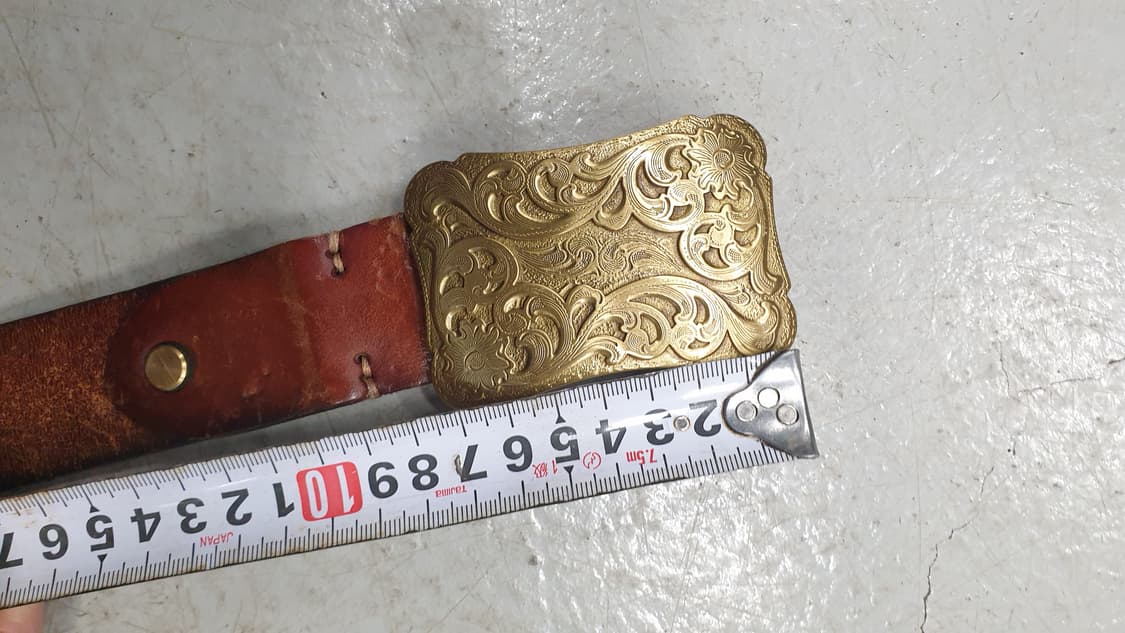 빈티지  금장버클가죽 벨트 상품이미지4