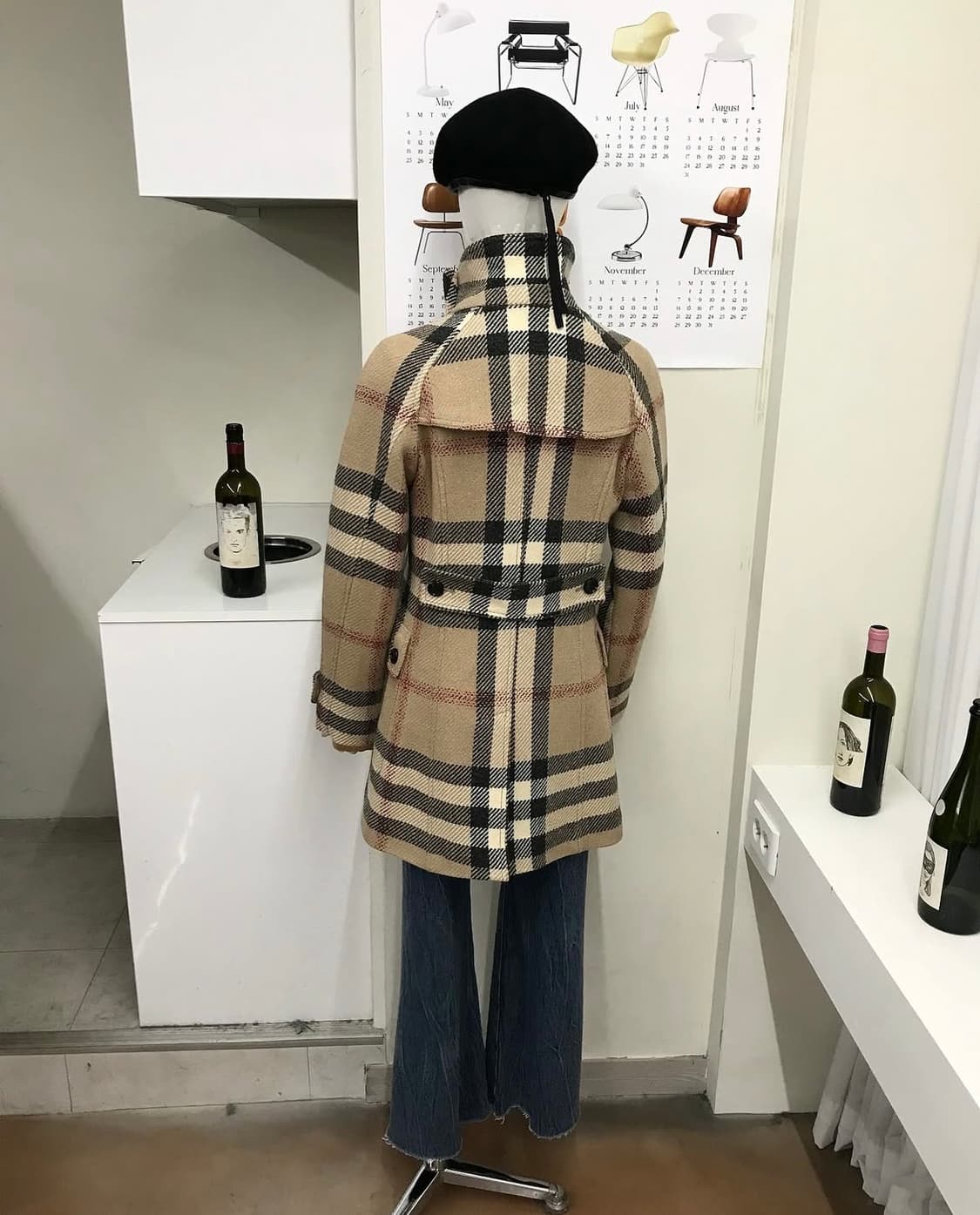 버버리 노바체크 울 더블 코트 상품이미지10