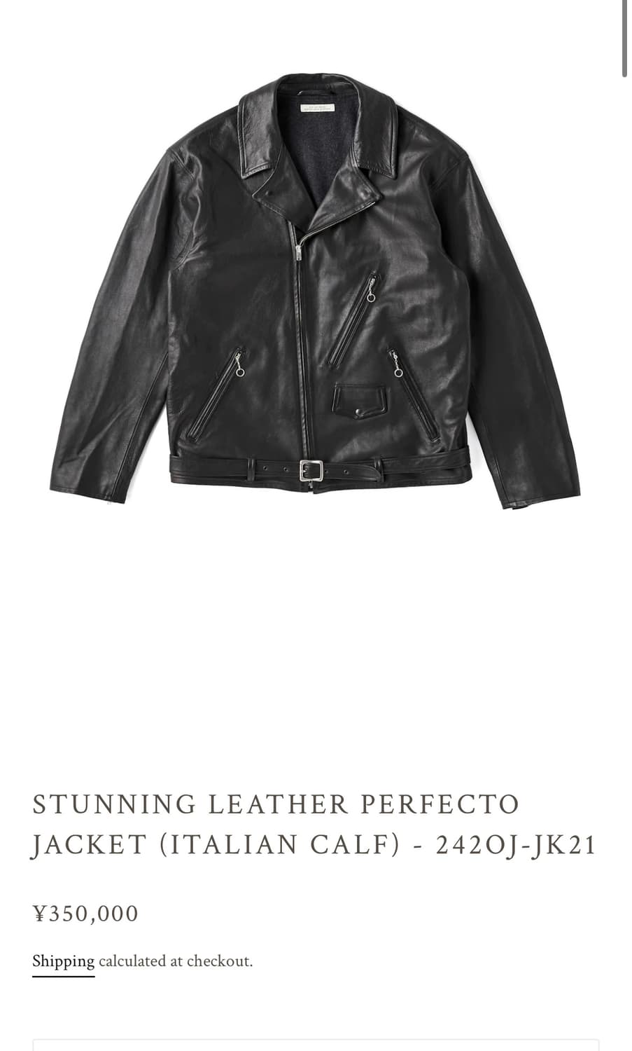 올드조 라이더 자켓 38 이태리 카우레더 상품이미지6