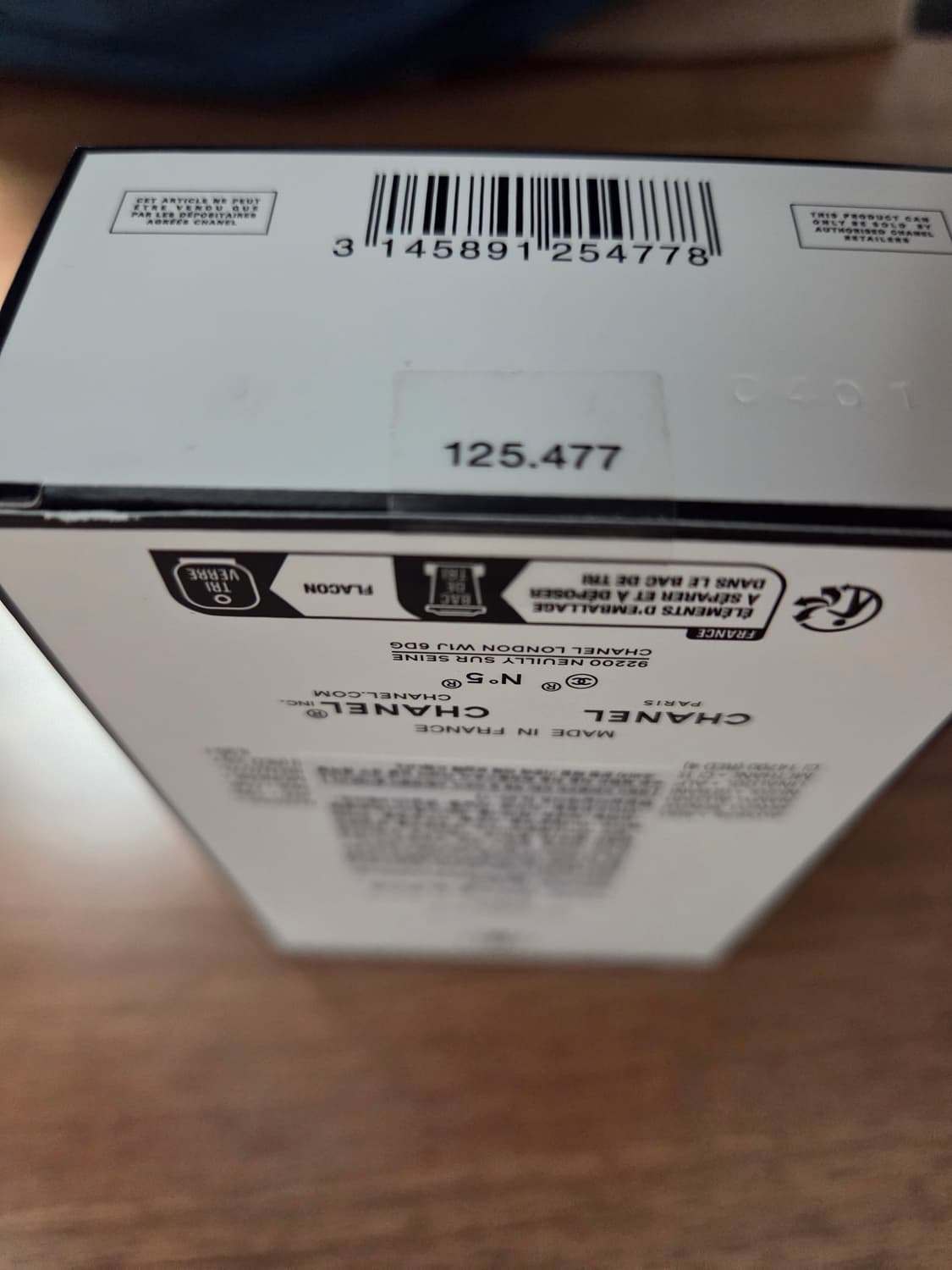 샤넬 넘버5 오 드 빠르펭 100ml [국문, 미개봉] 상품이미지4