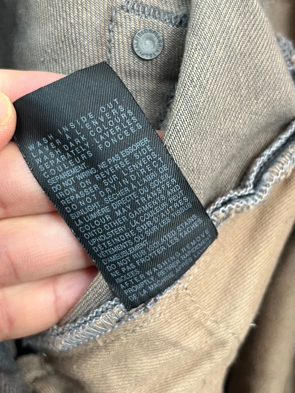 Allsaints 데님 커브드 팬츠 W32 상품이미지8