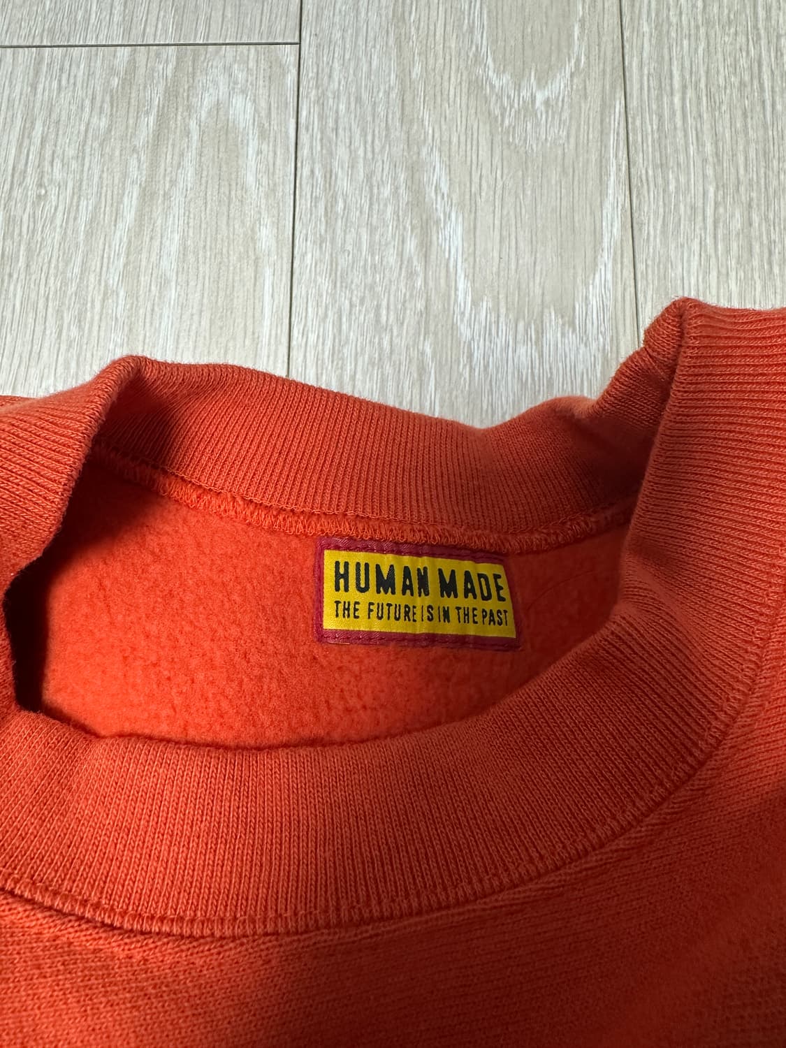 휴먼 메이드 헤비웨이트 스웨트셔츠 오렌지 상품이미지4
