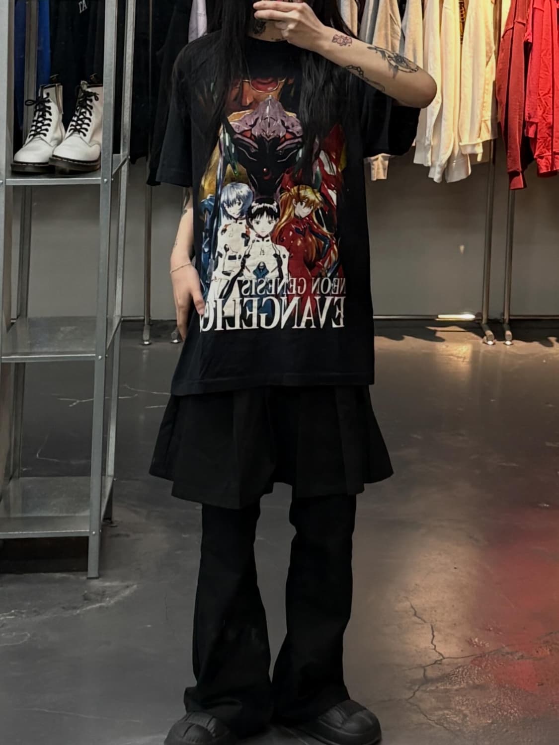 빈티지 에반게리온 그래픽 반팔 A3715 상품이미지1