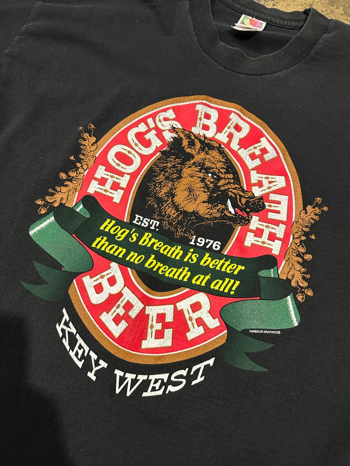 빈티지 90s Hog's Breath Beer 프로모션 티셔츠 상품이미지2
