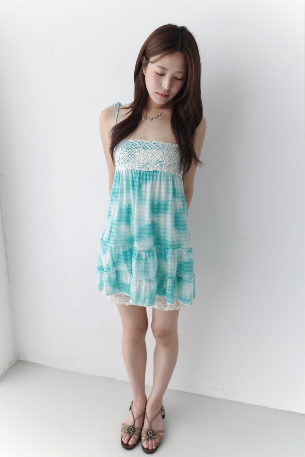 cecil mcbee) lace paint tunic one-piece 상품이미지8
