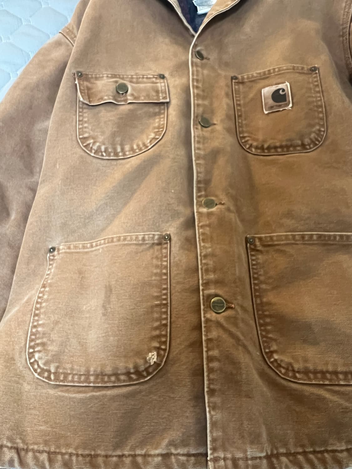 L 칼하트 빈티지 초어자켓 초어코트 브라운 샌드스톤 상품이미지3