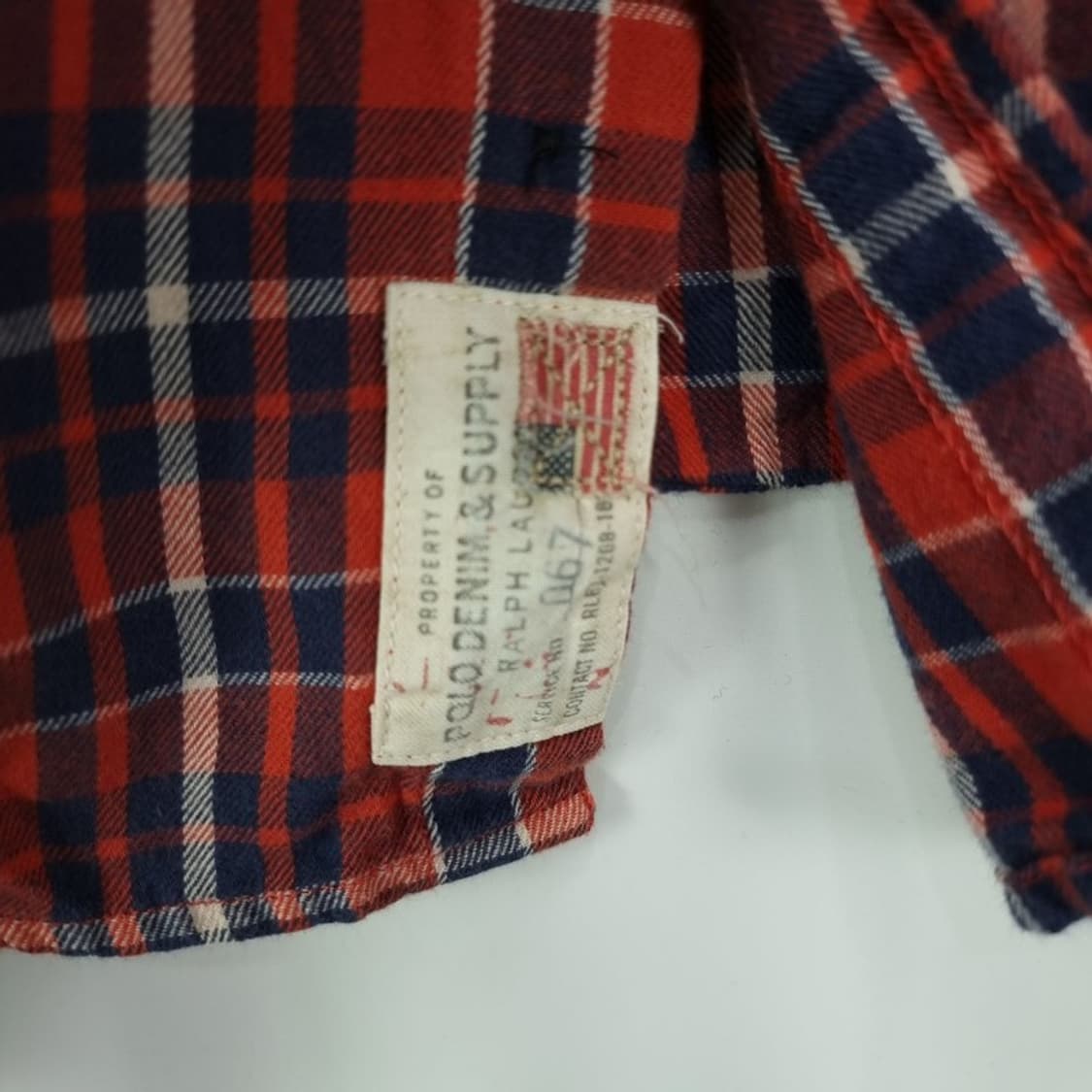 [데님앤서플라이] 투포켓 빈티지 체크 셔츠 P01387 상품이미지6