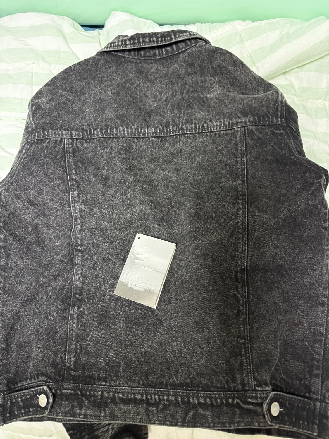 파프롬왓 서클 워시드 데님자켓 상품이미지3