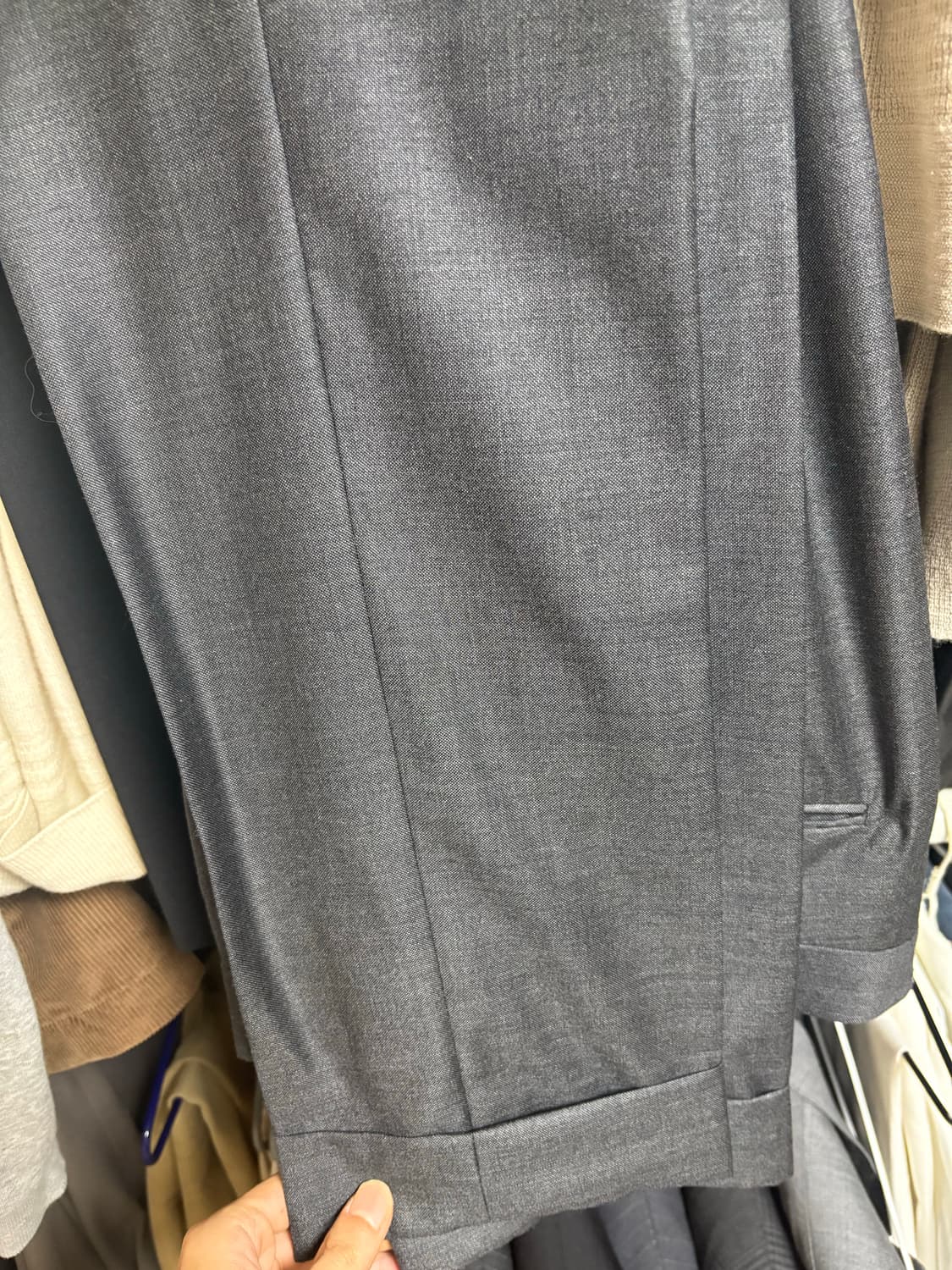 톰포드 쉘튼 트라우저 시그니처 그레이 46 사이즈 상품이미지3