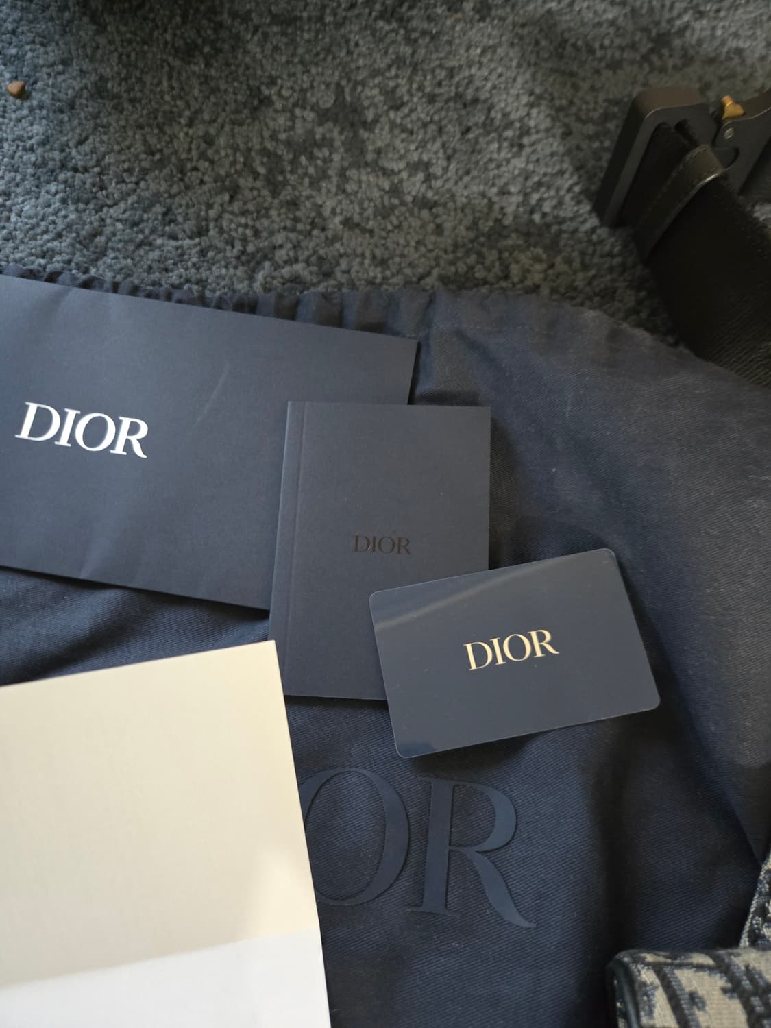 디올 오블리크 자카드 새들백 풀세트 상품이미지5