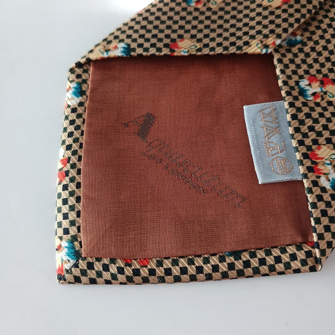 아쿠아스큐텀 실크 브라운 패턴 넥타이 9.4cm A+등급 A19338
 상품이미지10