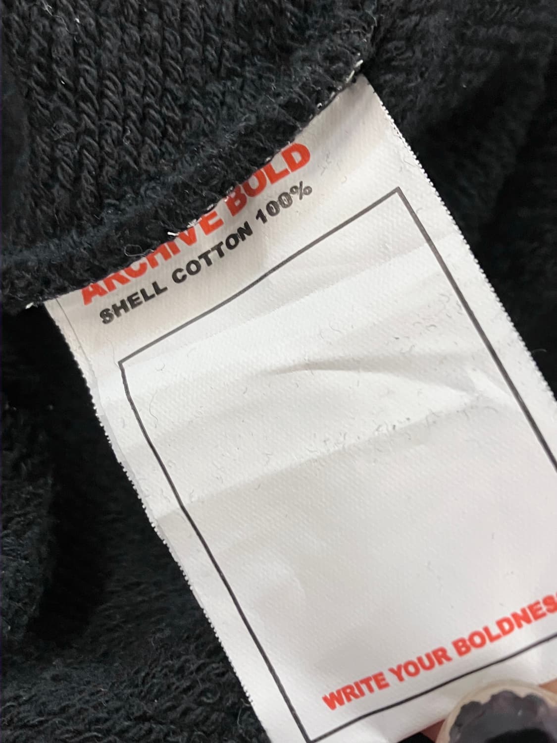 아카이브 볼드 후드티 블랙 #csz2704 상품이미지5