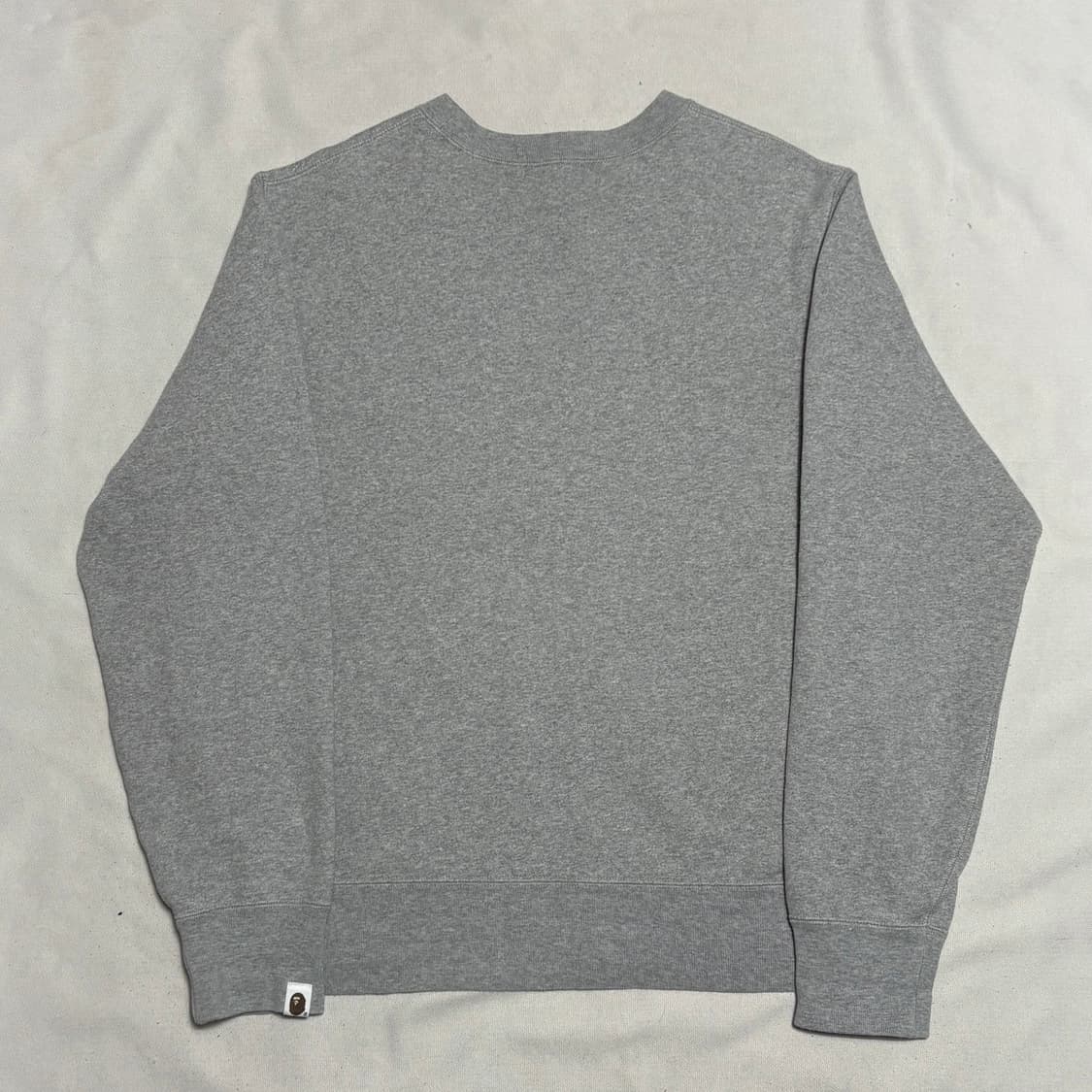 XL 베이프 UK 컬렉션 유니언 잭 사루 로고 그레이 맨투맨 상품이미지3