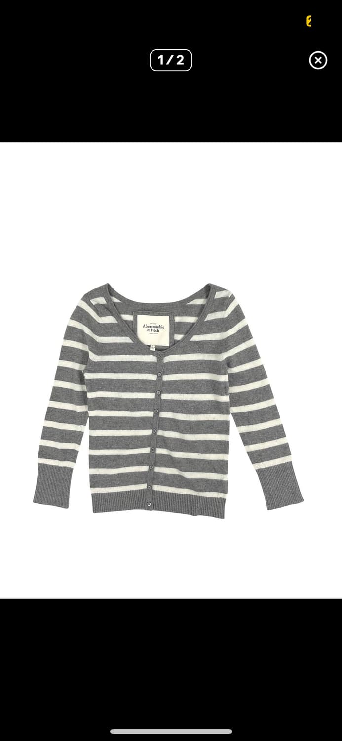 아베크롬비 스트라이프 니트 가디건 상품이미지1