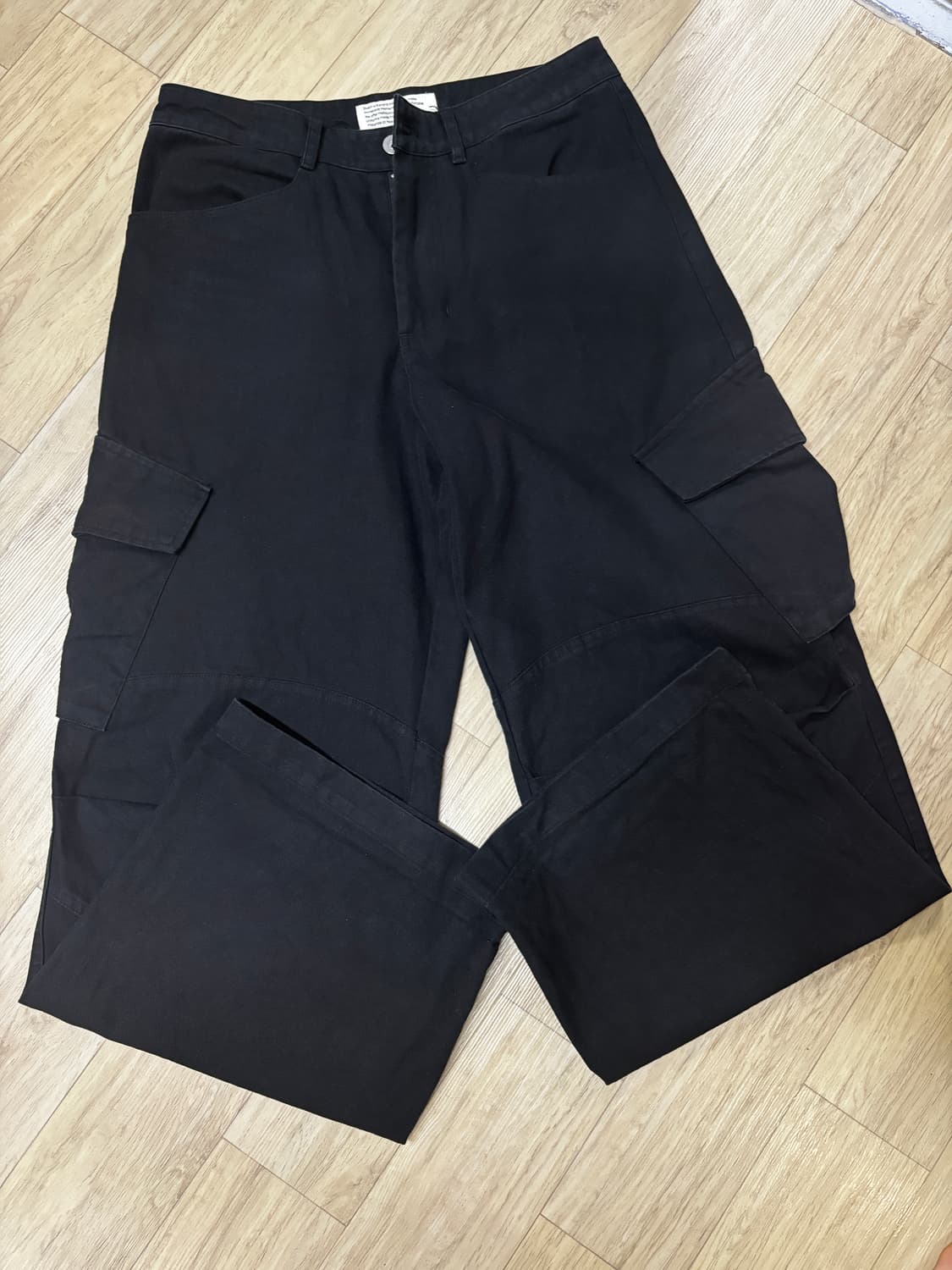 다이브인 무민서 베른카고팬츠 워시드블랙 상품이미지1