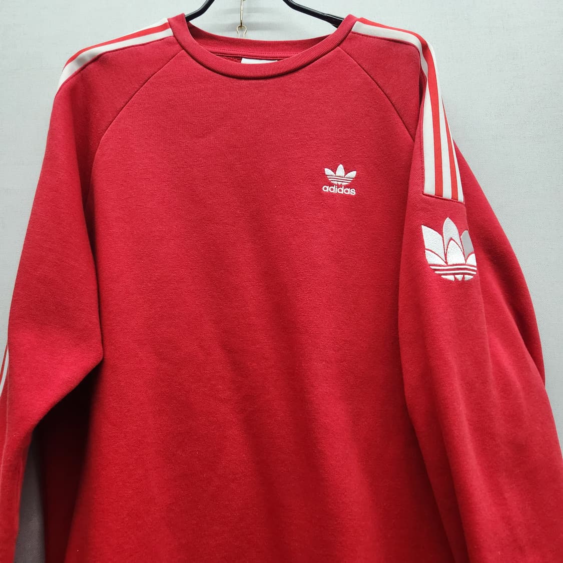 아디다스 로고 삼선 맨투맨 M(L) 남여공용 상품이미지2