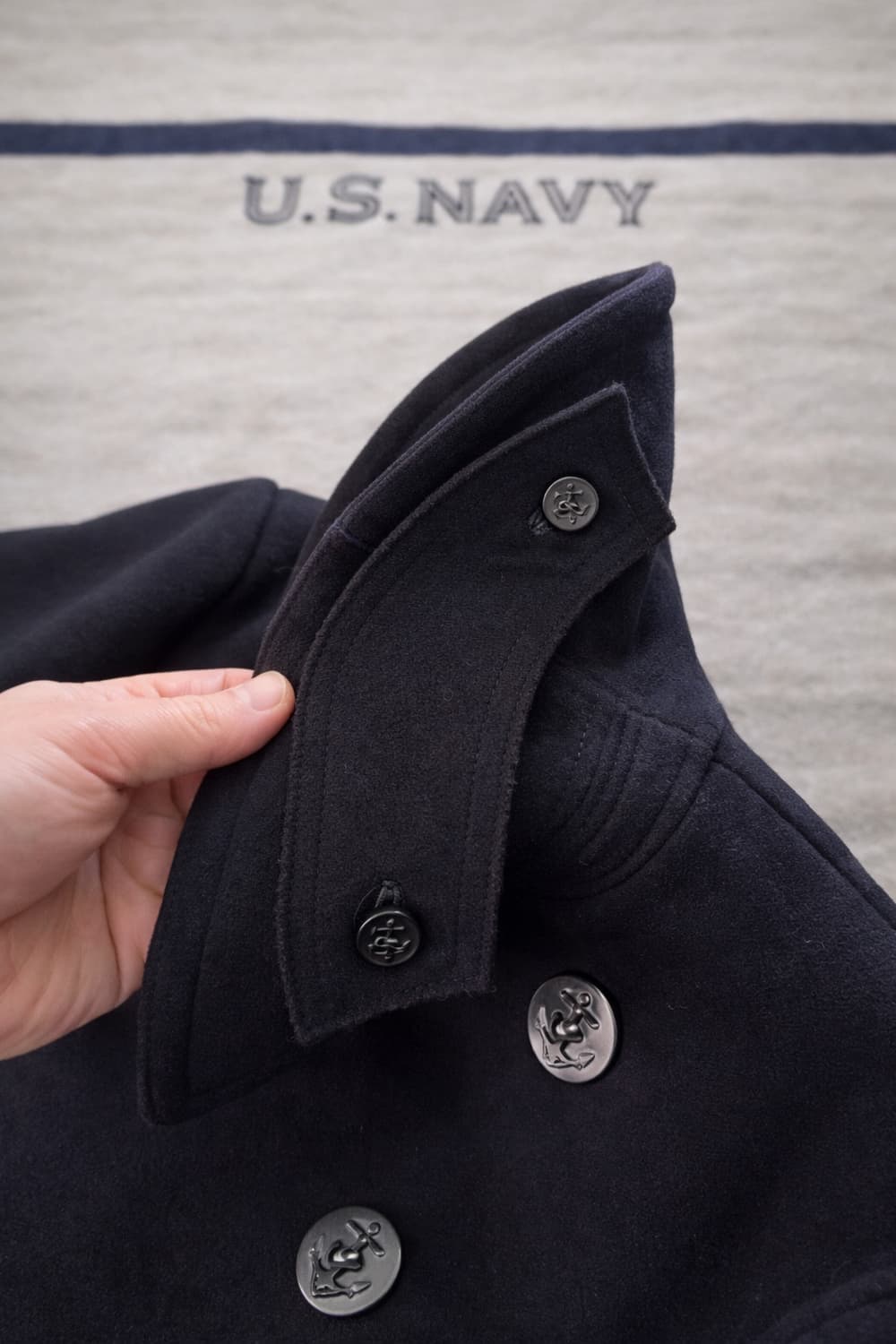 40's WW2 미 해군 10 버튼 피코트 95~100 상품이미지5