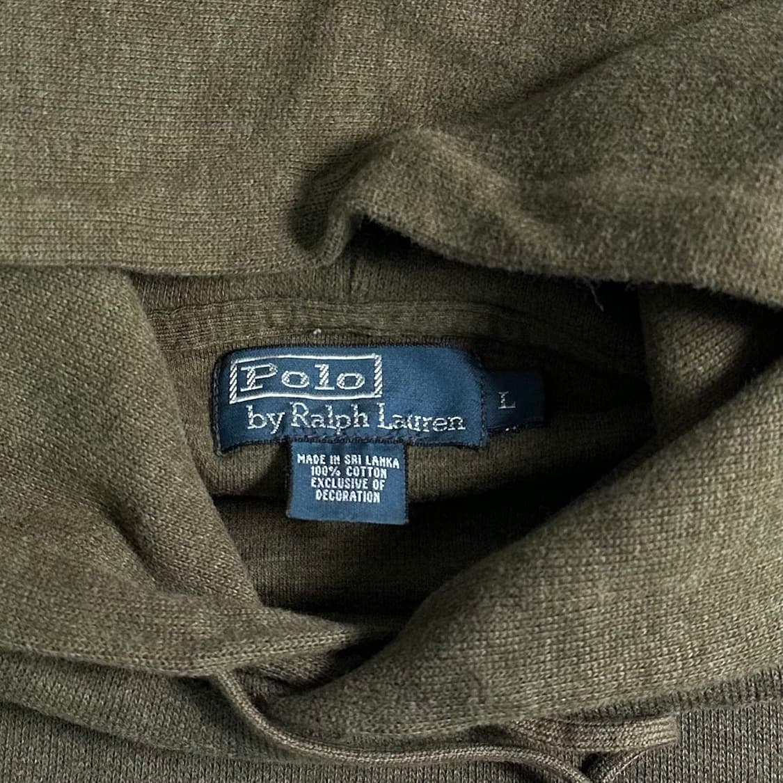 폴로 랄프로렌 엘보패치 카키 후드티 상품이미지5