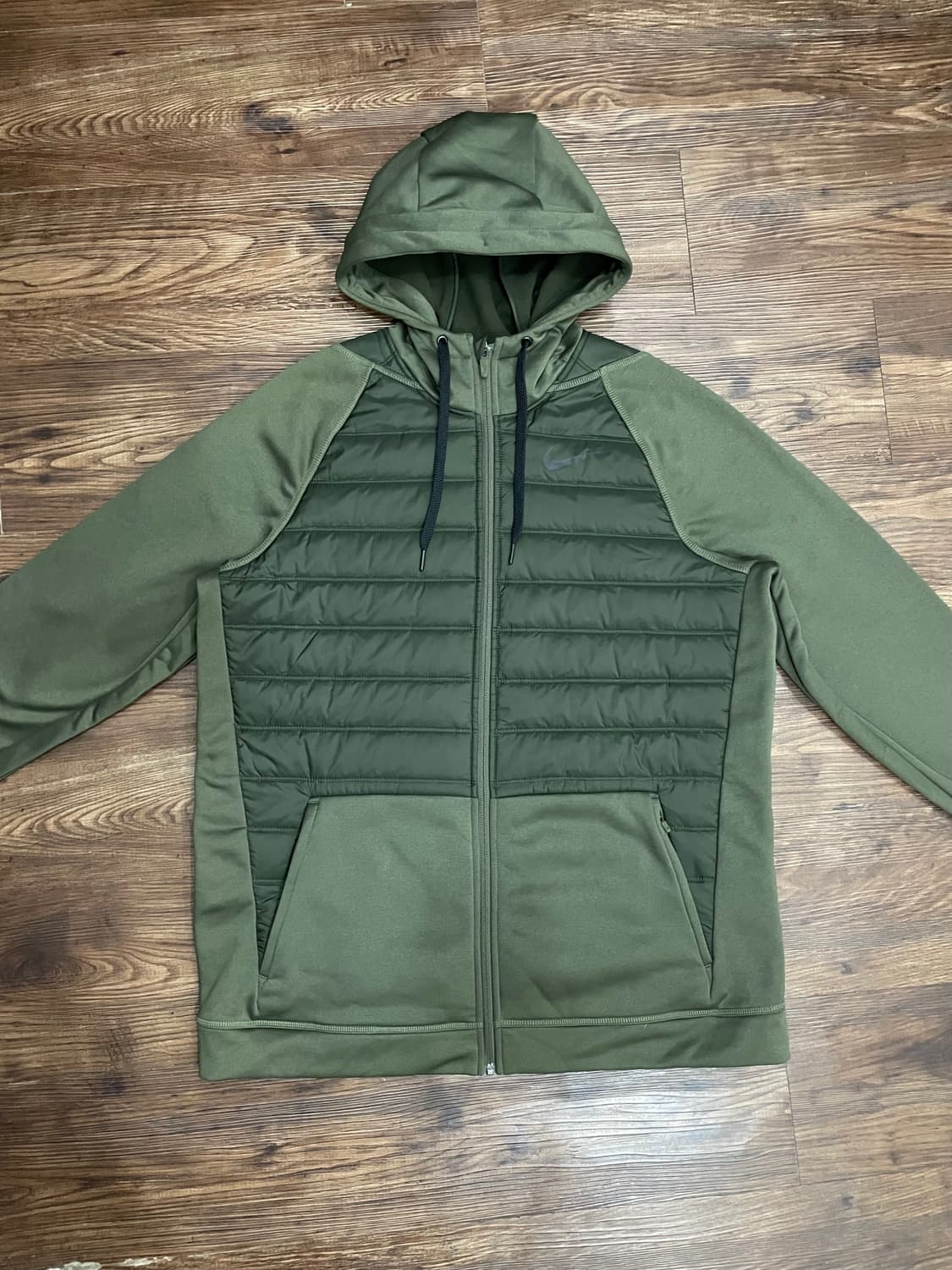 나이키 써마 윈터라이즈 풀집 후드 집업 자켓 카키 상품이미지1