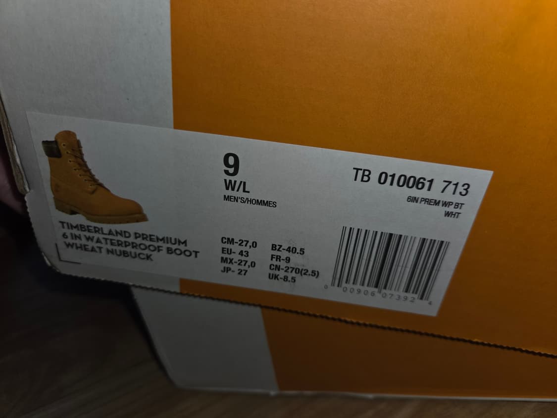 팀버랜드 프리미엄 6인치 워터프루프 부츠 위트 누벅 - 와이드 상품이미지6