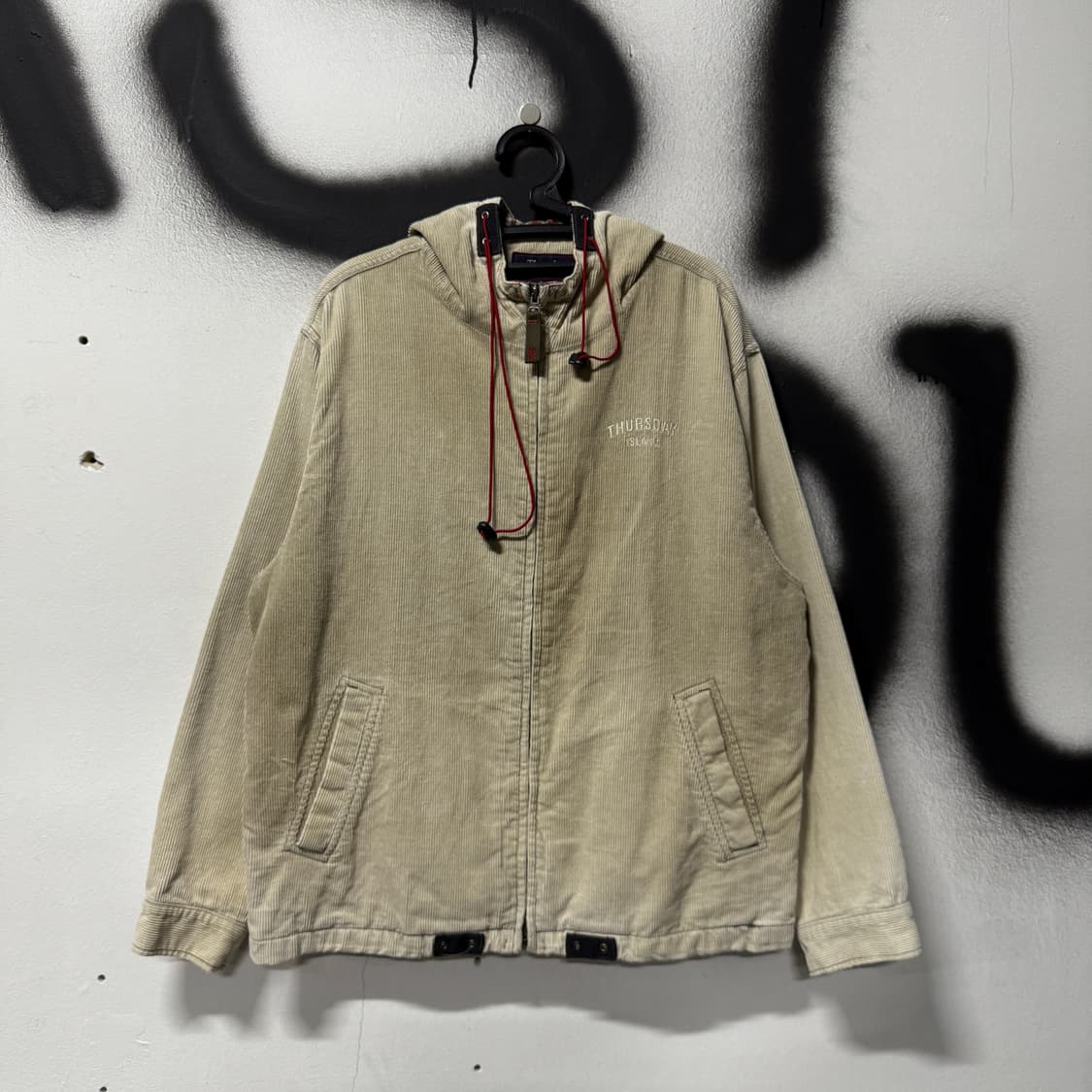 썰스데이아일랜드 코듀로이 골덴 집업 후드 자켓 상품이미지1