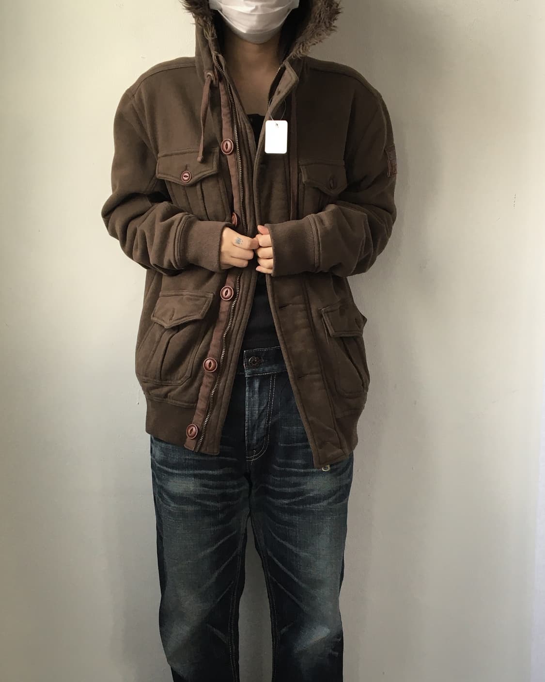 Fake fur hood jackt 상품이미지8